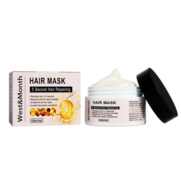 Keratin Repair Hair Mask, Moisturize And Repair Hair Ends Split Improve Dry And Frizz Hair Care Mask - Memoriex 