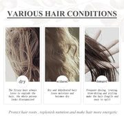 Keratin Repair Hair Mask, Moisturize And Repair Hair Ends Split Improve Dry And Frizz Hair Care Mask - Memoriex 