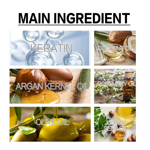 Keratin Repair Hair Mask, Moisturize And Repair Hair Ends Split Improve Dry And Frizz Hair Care Mask - Memoriex 