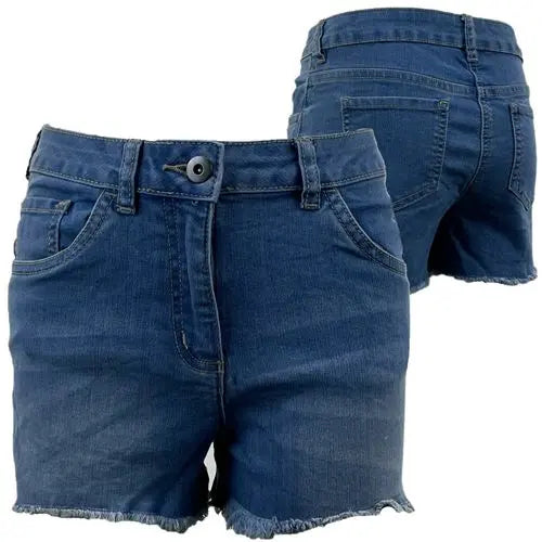 Kids Girls Denim Shorts - Memoriex 