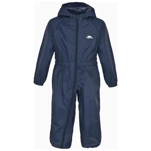 Kids Trespass Button Waterproof All-In-One Suit-4