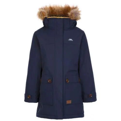 Kids Trespass Rhoda Fishtail Padded Jacket-5