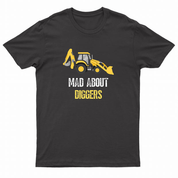 Kids Unisex "MAD ABOUT DIGGERS" T-Shirt-0