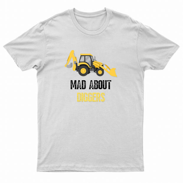 Kids Unisex "MAD ABOUT DIGGERS" T-Shirt-1