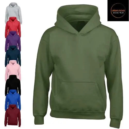 Kids Urban Road Plain Hoodie - Memoriex 