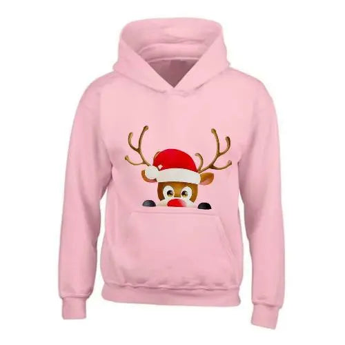 Kids XMAS1 "Hiding Reindeer" Hoodie - Memoriex 