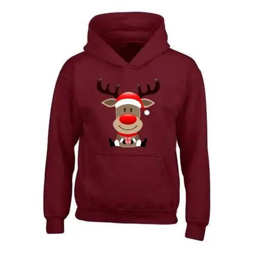 Kids XMS2 "Sitting Reindeer" CustomPX Hoodie-2