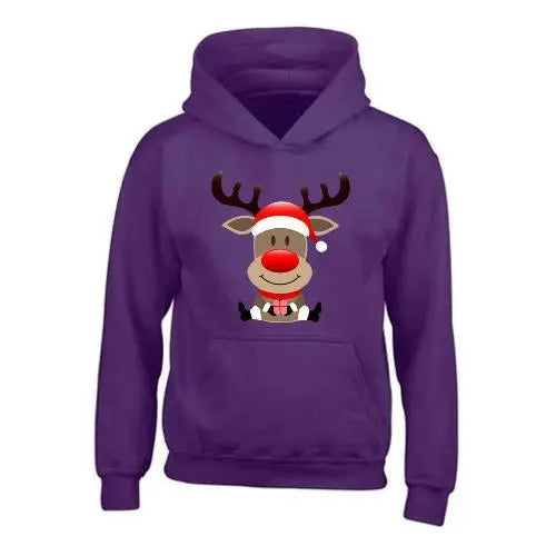 Kids XMS2 "Sitting Reindeer" CustomPX Hoodie-3