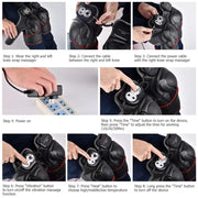 Knee Magnetic Vibration Heating Massager Joint Physiotherapy Massage Electric Massage Pain Relief Rehabilitation Equipment Care - Memoriex 