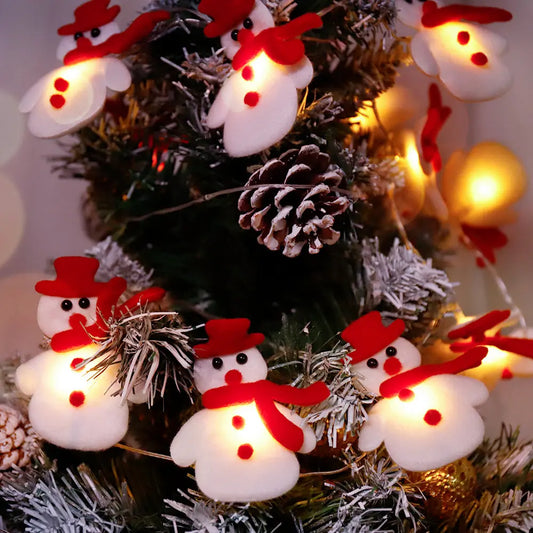 LED Christmas Snowman String Lights, for Holiday Party Decorations-0