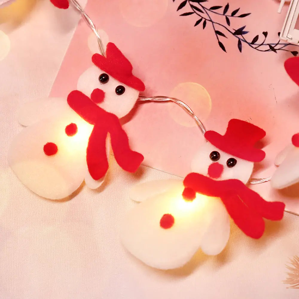 LED Christmas Snowman String Lights, for Holiday Party Decorations-1