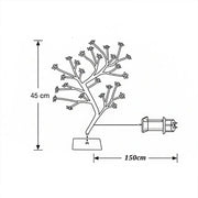 LED Crystal Cherry Blossom Tree Light Night Lights Table Lamp Christmas Fairy Wedding Decoration Lighting Luminarias de mesa - Memoriex 