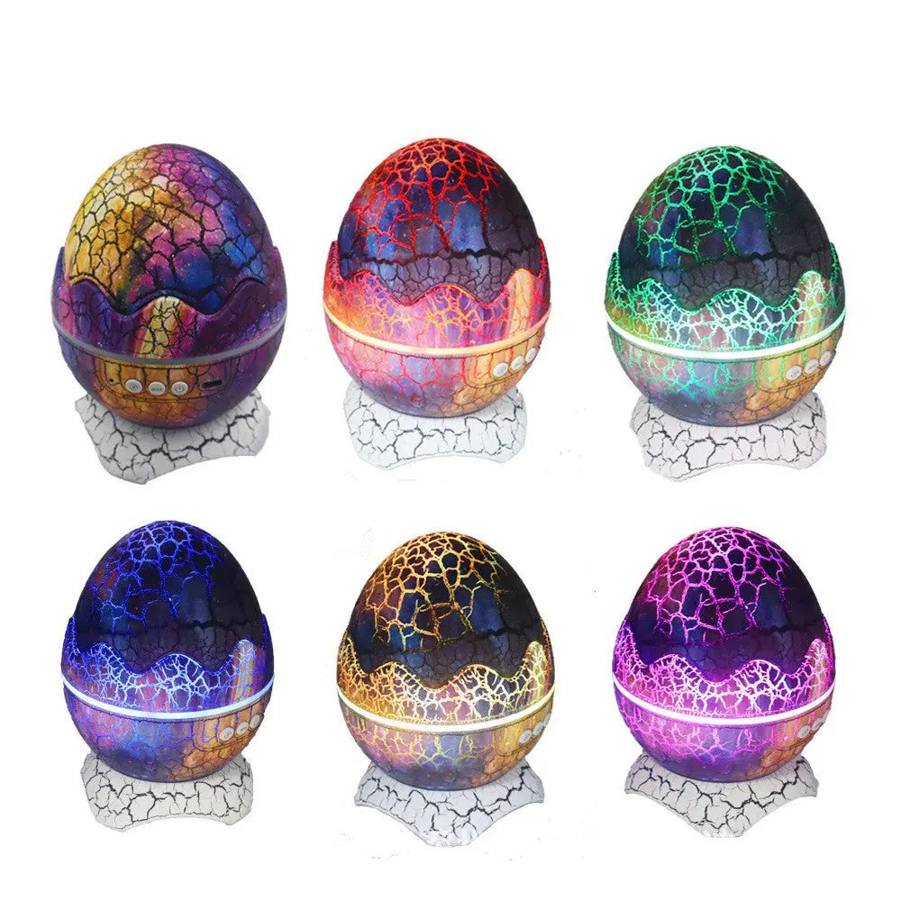 LED Dinosaur Egg Star Sky Projection Light Remote Control Bluetooth Music Star Sky Light Christmas Day Atmosphere Night Light Projector - Memoriex 