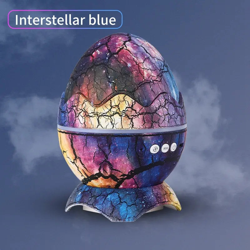 LED Dinosaur Egg Star Sky Projection Light Remote Control Bluetooth Music Star Sky Light Christmas Day Atmosphere Night Light Projector - Memoriex 