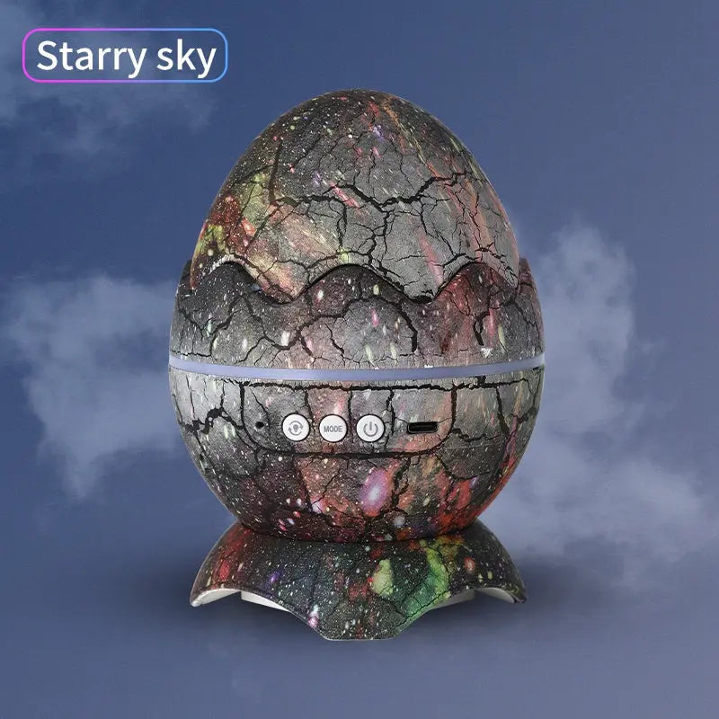 LED Dinosaur Egg Star Sky Projection Light Remote Control Bluetooth Music Star Sky Light Christmas Day Atmosphere Night Light Projector - Memoriex 