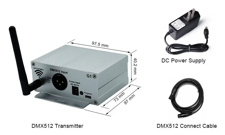 Programmable DMX512 Transmitter for GFLAI LED Wristbands/Light Up Balls/LED Foam Sticks-2