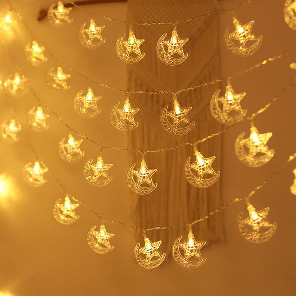 LED Moon Castle Lighting Chain Holiday Decoration - Memoriex 