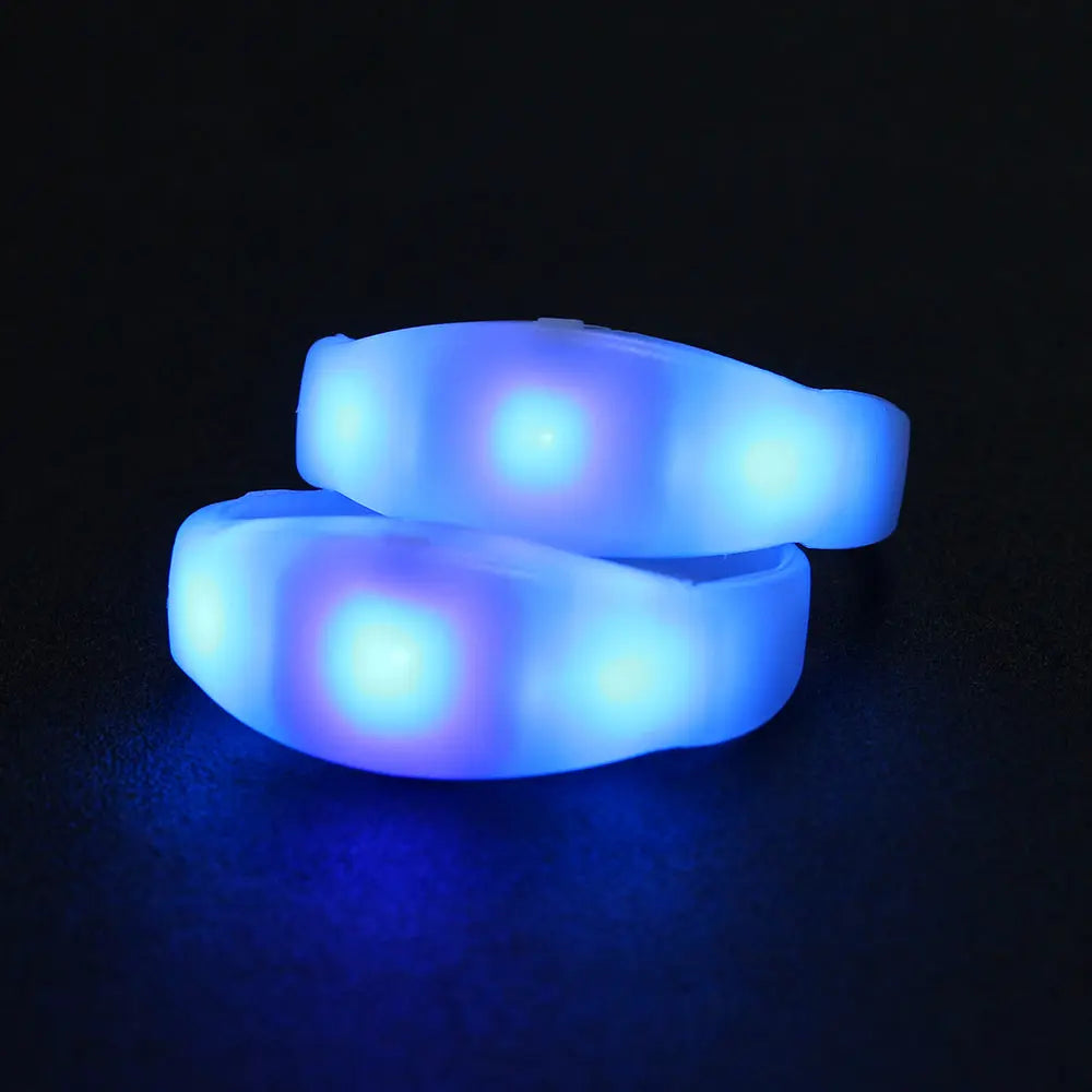 LED Party Supplies Button 7 Color Bracelet-3