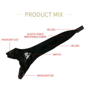 LED rechargeable fishing gloves with high elasticity, anti slip repair, lighting, luminous finger cots - Memoriex 