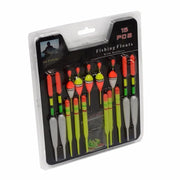 LEO  15pcs/set Plastic Fishing Float Tube Buoy  Bobber with Rubber Connector Tackle Accessories - Memoriex 