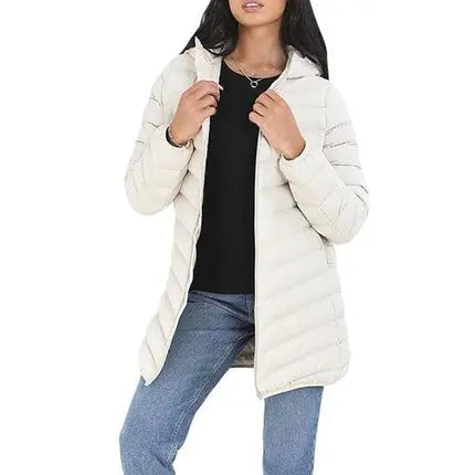 Ladies Brave Soul Grantlong Padded Long Coat-6