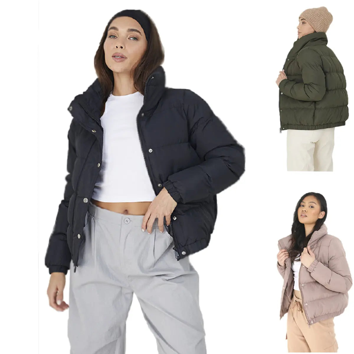 Ladies Brave Soul Slaypeach Puffer Jacket - Memoriex 