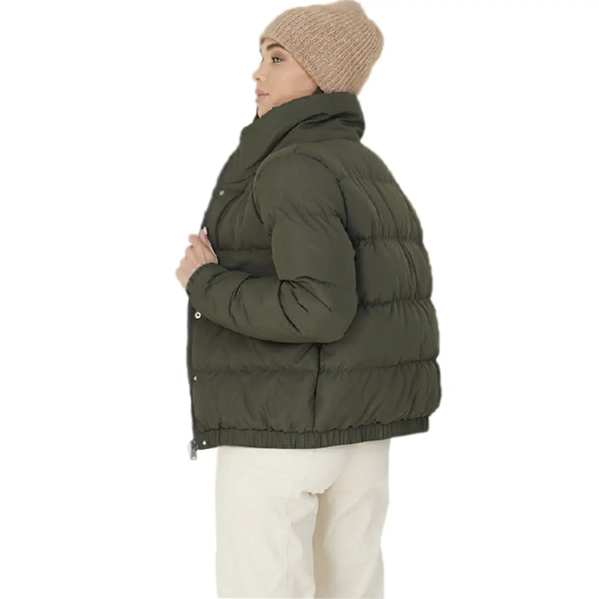 Ladies Brave Soul Slaypeach Puffer Jacket - Memoriex 