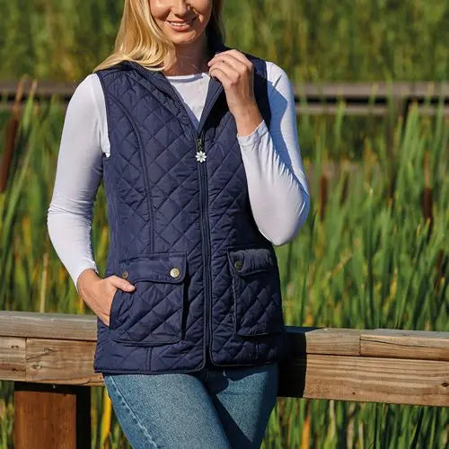 Ladies Champion Banbury Light Weight Quilted Gilet - Memoriex 