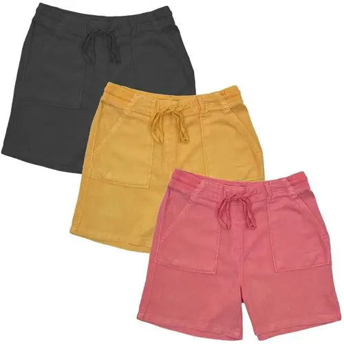 Ladies Linen Summer Shorts - 2577-0