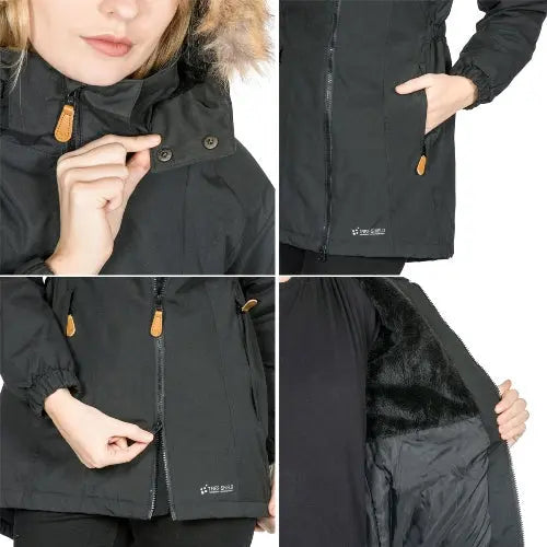 Ladies Trespass Celebrity Waterproof Padded Coat - Memoriex 