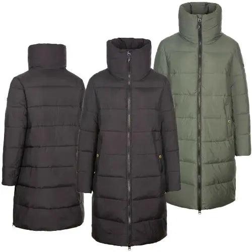 Ladies Trespass Faith Padded Long Length Jacket - Memoriex 