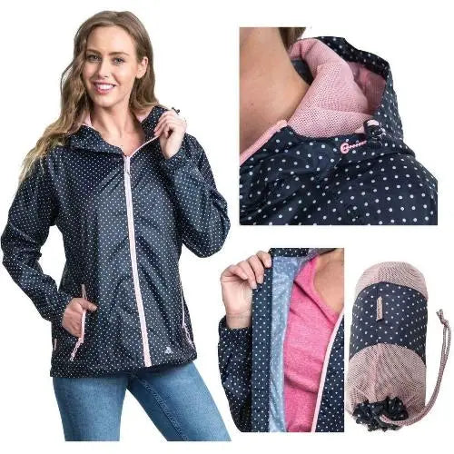 Ladies Trespass Indulge Packaway Raincoat TP75 Jacket - Memoriex 