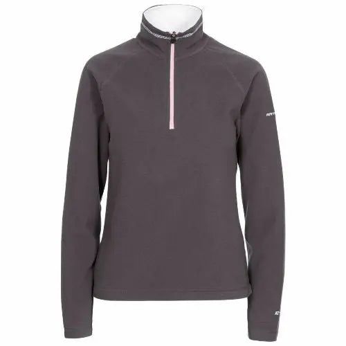 Ladies Trespass Skylar Half Zip Top Fleece Jumper-9