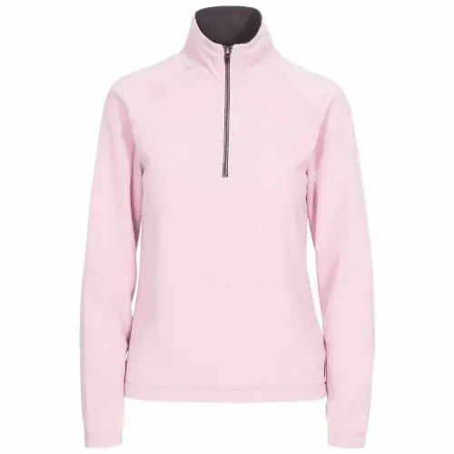 Ladies Trespass Skylar Half Zip Top Fleece Jumper-11