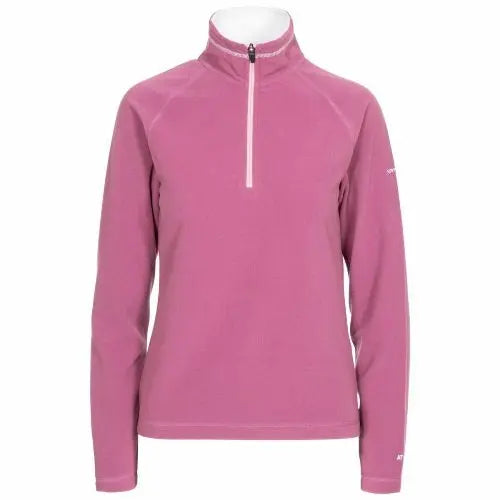 Ladies Trespass Skylar Half Zip Top Fleece Jumper-12