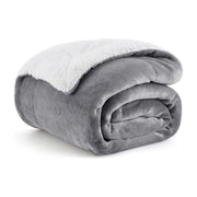 Lamb Fleece Blanket For Bed - Thick And Warm Blanket For Winter, Soft Fuzzy Plush King Blanket For All Seasons - Memoriex 