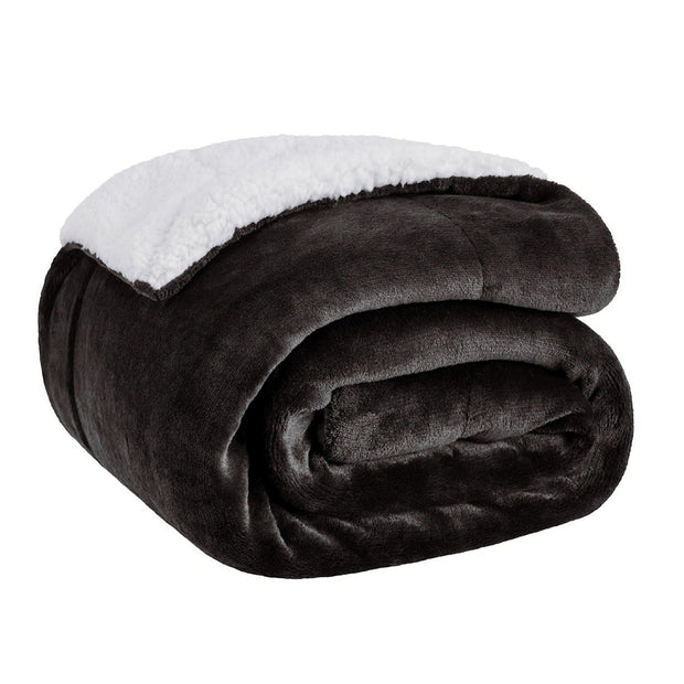 Lamb Fleece Blanket For Bed - Thick And Warm Blanket For Winter, Soft Fuzzy Plush King Blanket For All Seasons - Memoriex 