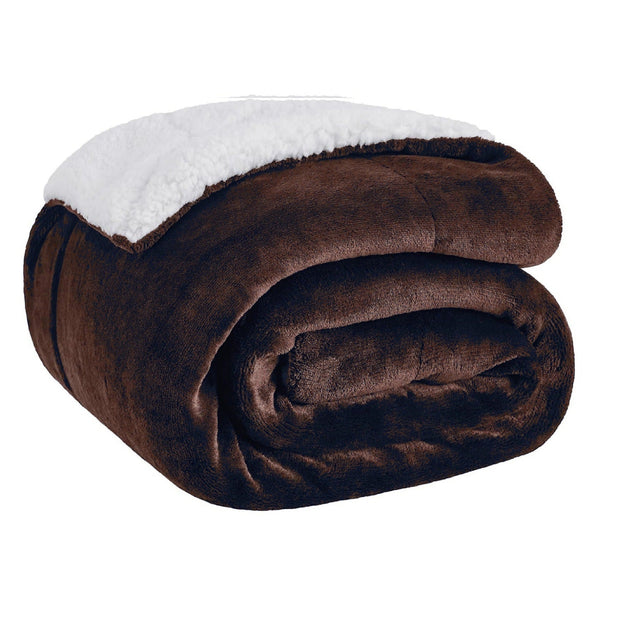 Lamb Fleece Blanket For Bed - Thick And Warm Blanket For Winter, Soft Fuzzy Plush King Blanket For All Seasons - Memoriex 