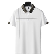 Lapel Embroidery Short Sleeve Casual Men's Business Polo Shirt - Memoriex 