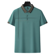 Lapel Embroidery Short Sleeve Casual Men's Business Polo Shirt - Memoriex 