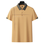 Lapel Embroidery Short Sleeve Casual Men's Business Polo Shirt - Memoriex 