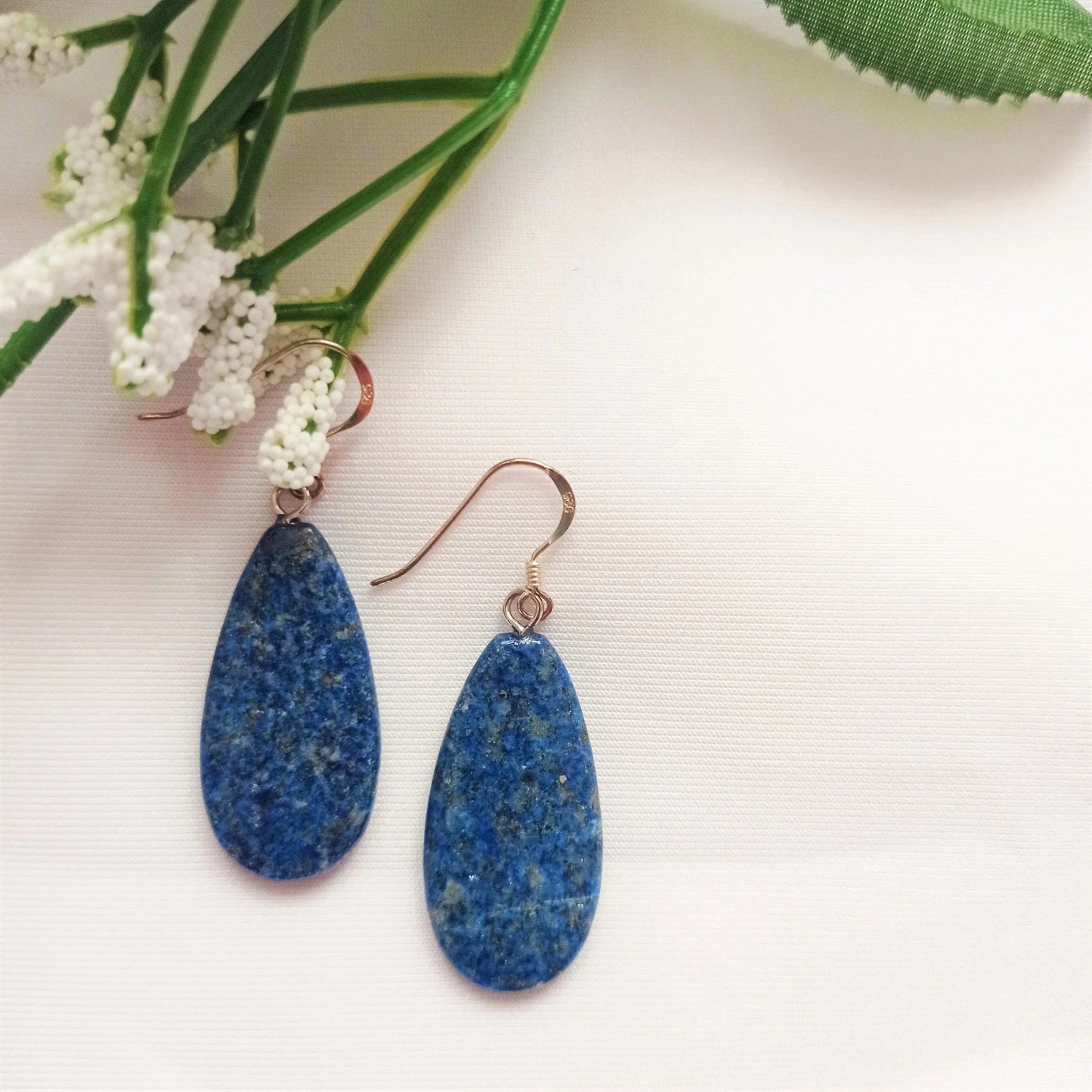 Lapis Lazuli Sterling Silver Earring - Memoriex