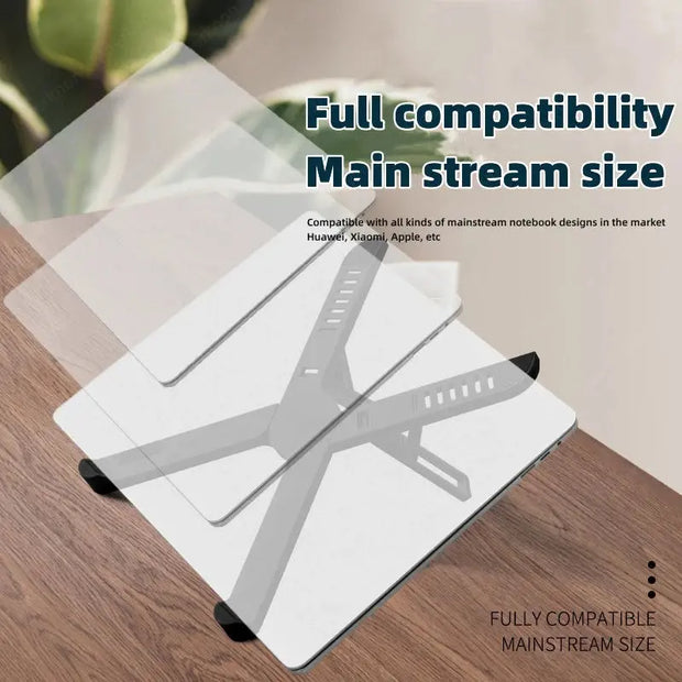 Laptop stand, creative office folding tablet stand, lifting and cooling height increasing stand - Memoriex 