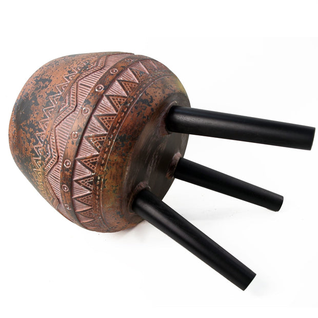 Large Composite Brown Black Planter - Memoriex 