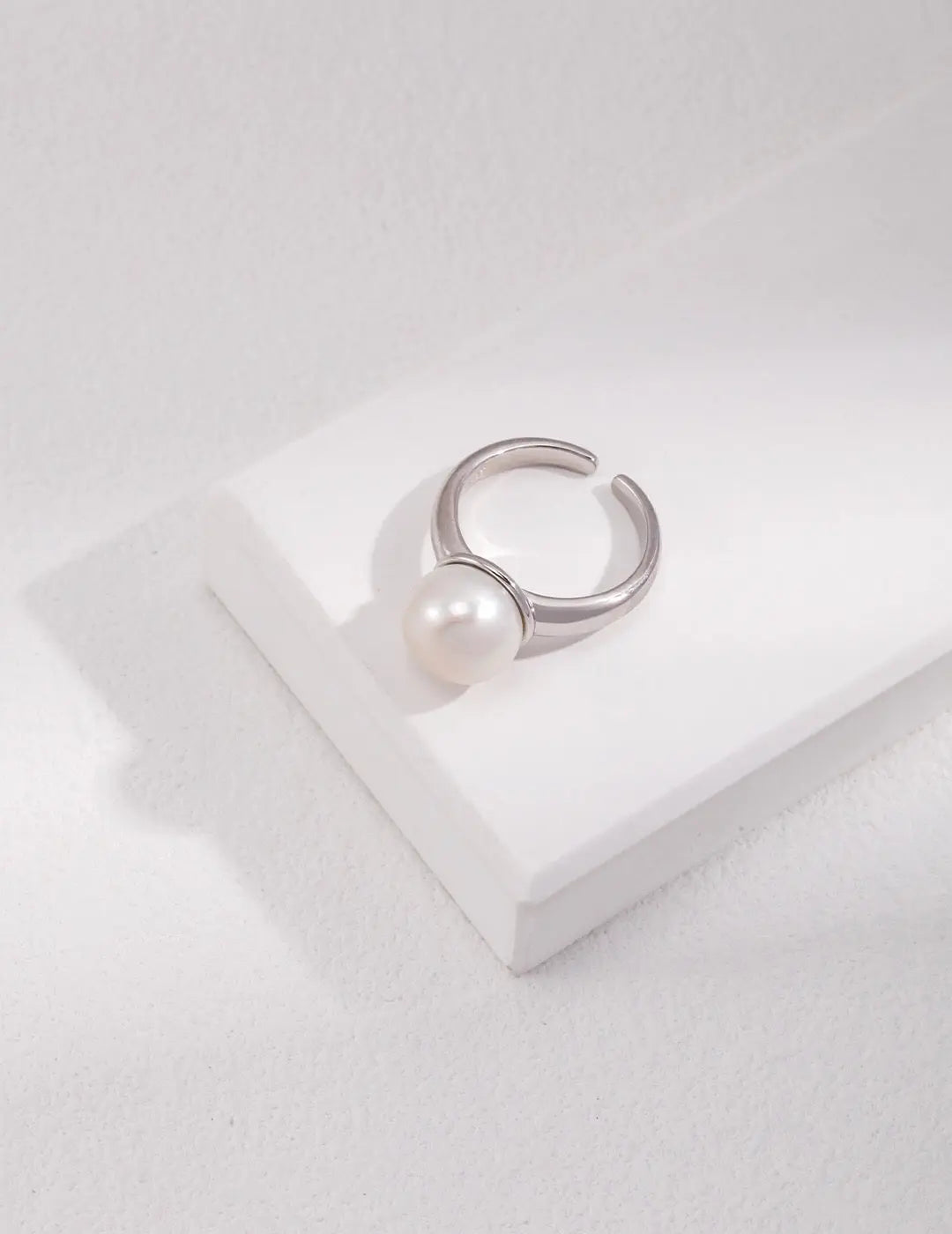 Large Pearl Open Ring-2