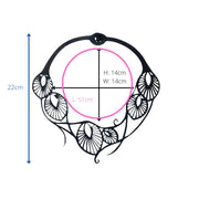 Leaf Art Nouveau Inner Tube Necklace - Memoriex 