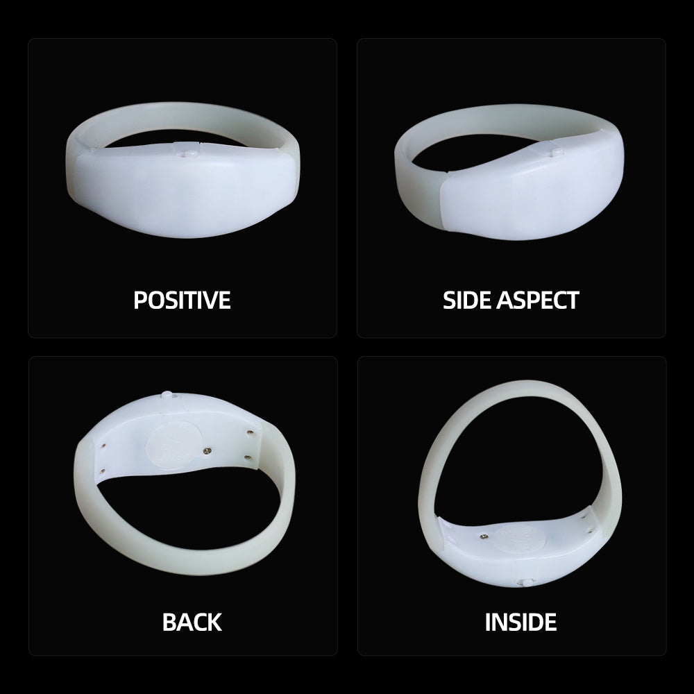 Sound Activated LED Silicone Wristband for Events (400PCS/1 Carton)-2