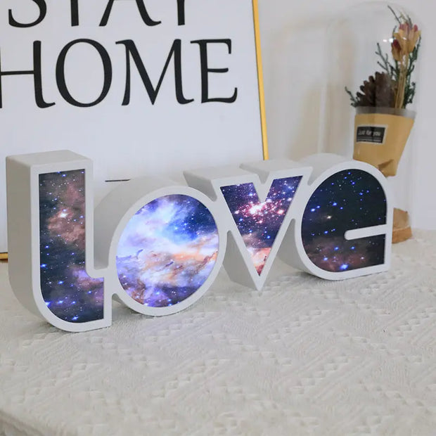 Led Decorative Lights String Valentine's Day Proposal Confession Love Light Box English Letters Modeling Lights - Memoriex 