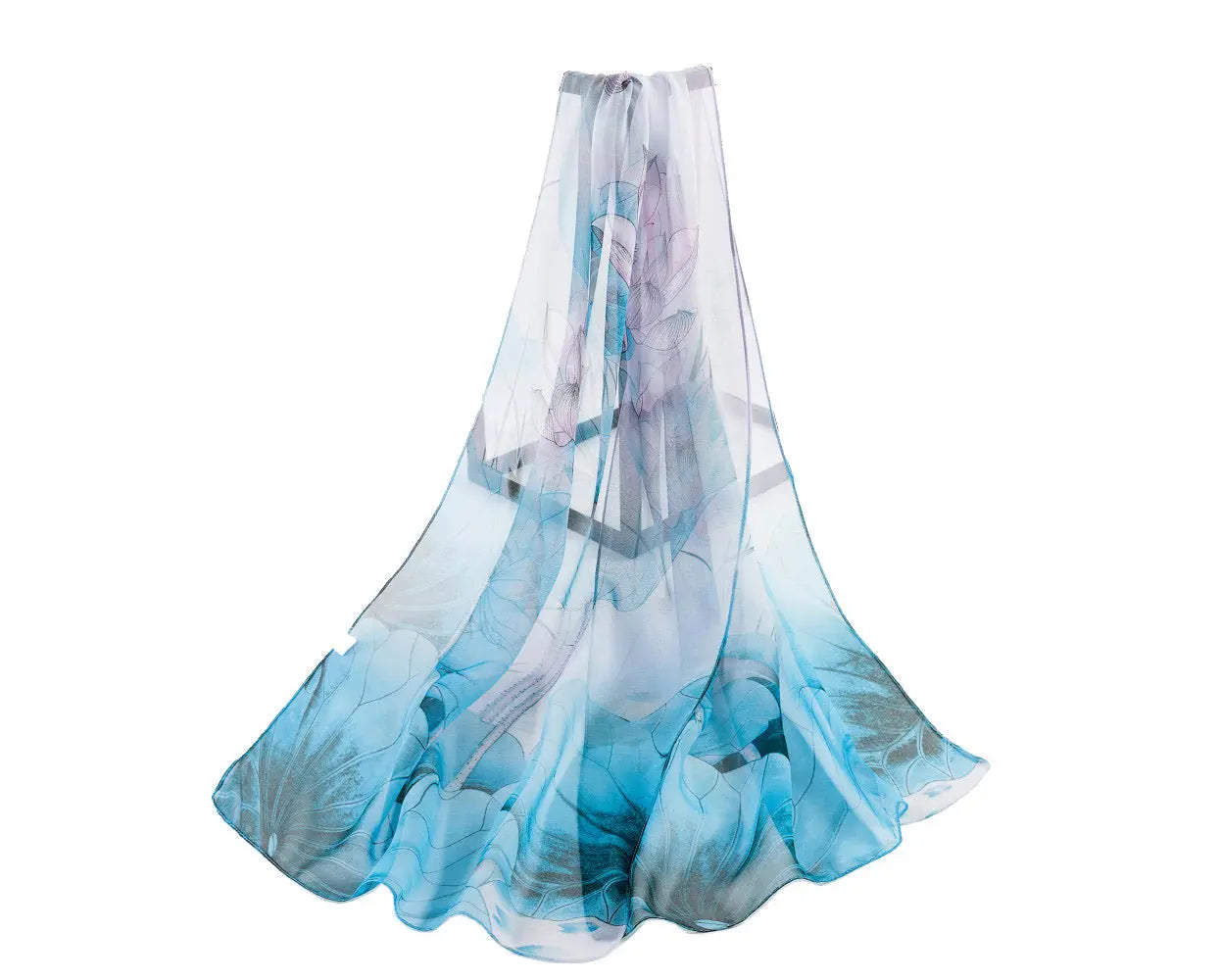 Light Blue - Lotus Chiffon-4