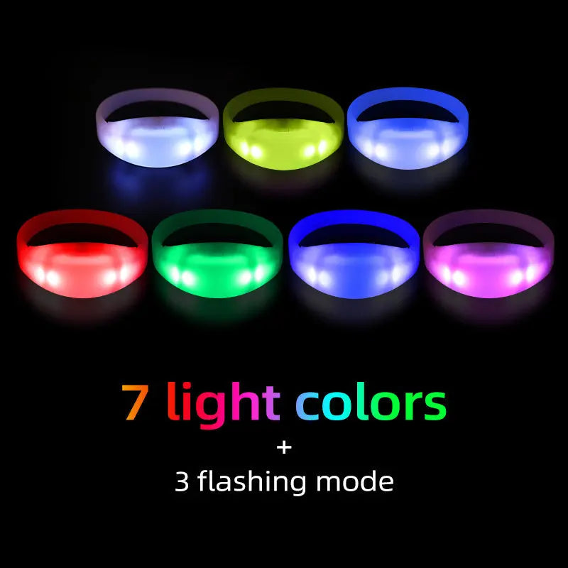 Light up Bracelets for Party Supplies(50Pack GFB005 Wristband)-3